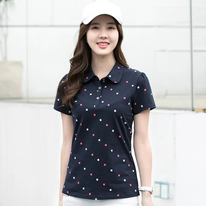 2019 new Harajuku cotton short-sleeved T-shirt female summer lapel print wild polo shirt casual lapel ladies shirt
2019 new Harajuku cotton short-sleeved T-shirt female summer lapel print wild polo shirt casual lapel ladies shirt