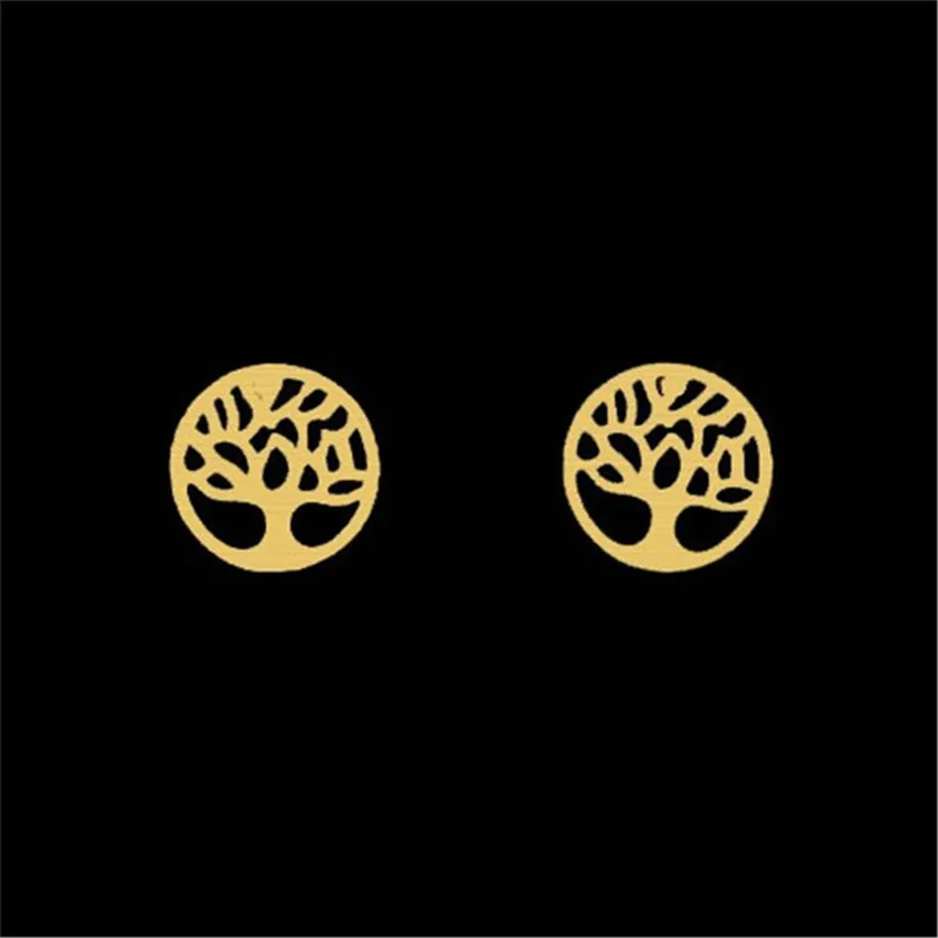Stainless Steel Natural Plant Aretes De Mujer Elegant Jewelry Gold Silver Color Dainty Tree Of Life Stud Earrings For Women
Stainless Steel Natural Plant Aretes De Mujer Elegant Jewelry Gold Silver Color Dainty Tree Of Life Stud Earrings For Women