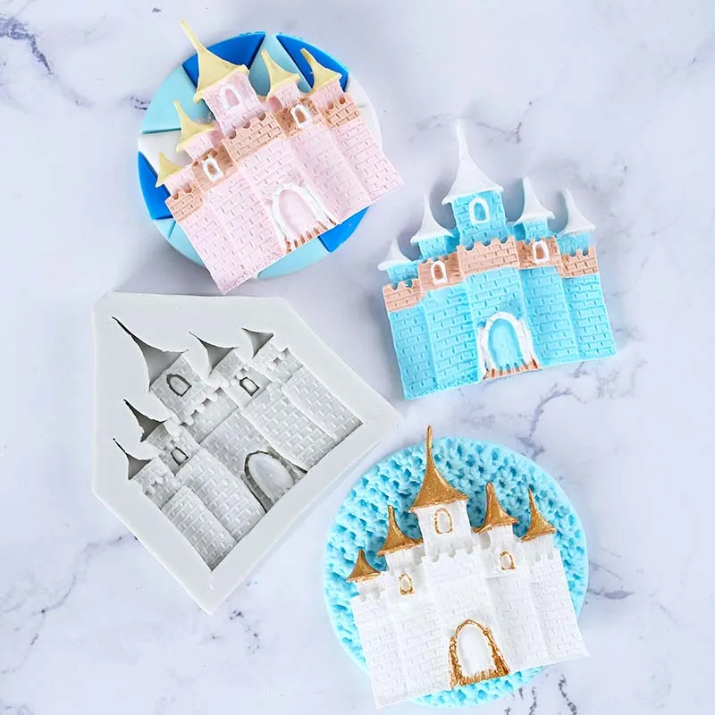 Castle Modeling Fondant Sugarcraft Cake Mould DIY 3D Soap Fimo Clay Tools Silicone Molds For Cake Baking
Castle Modeling Fondant Sugarcraft Cake Mould DIY 3D Soap Fimo Clay Tools Silicone Molds For Cake Baking