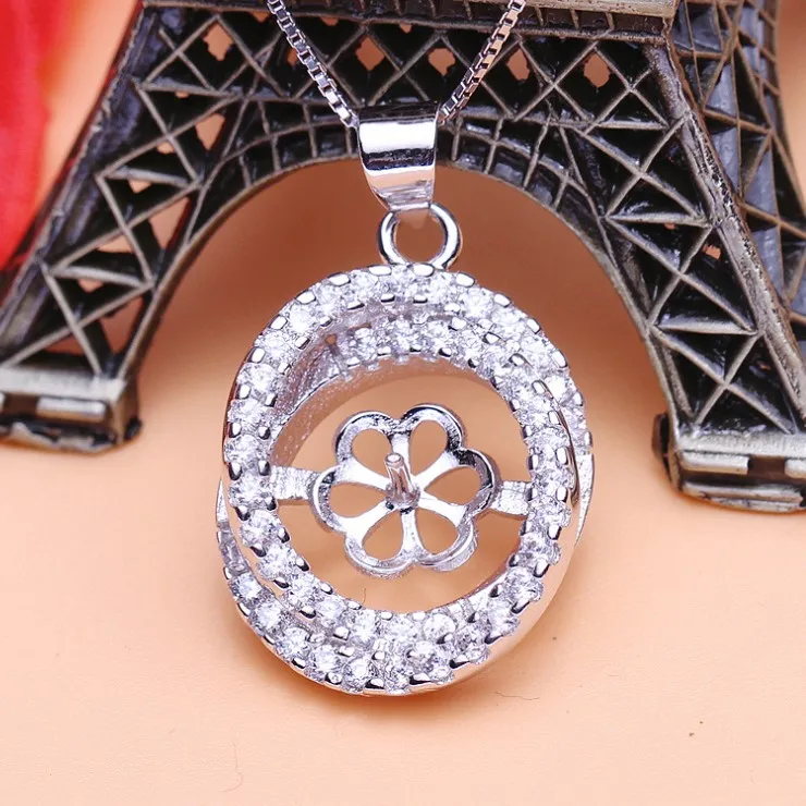 925 Sterling Silver Pearl Pendant Fashion Necklace Pendant Findings Jewelry Parts Fittings Women Accessories, 3pcs/lot
925 Sterling Silver Pearl Pendant Fashion Necklace Pendant Findings Jewelry Parts Fittings Women Accessories, 3pcs/lot