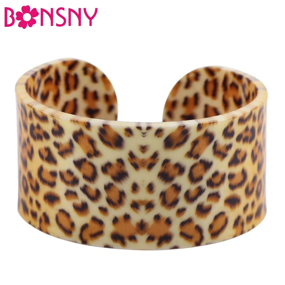 Bonsny Acrylic Cute Colorful Pattern leopard bangle bracelet News 2017 Fashion Jewelry Women Girl Spring Summer Accessories
Bonsny Acrylic Cute Colorful Pattern leopard bangle bracelet News 2017 Fashion Jewelry Women Girl Spring Summer Accessories