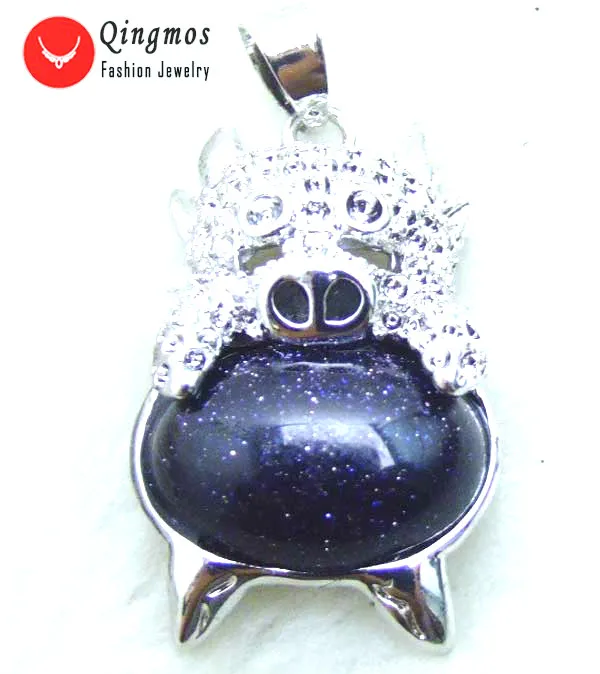 Qingmos Trendy Lovely 20*28mm Pig Shape Pendant for Women with Oval Natural Blue Flash Agates Pendant Jewelry p239 Free Shipping
Qingmos Trendy Lovely 20*28mm Pig Shape Pendant for Women with Oval Natural Blue Flash Agates Pendant Jewelry p239 Free Shipping