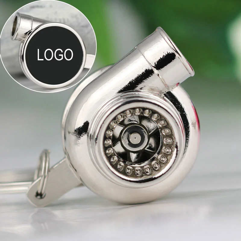 Turbo keychain Polished Chrome Car Logo Part Model Accessories Spinning Sleeve Blade Bearing Turbine Keyring Key Rings keyfob
Turbo keychain Polished Chrome Car Logo Part Model Accessories Spinning Sleeve Blade Bearing Turbine Keyring Key Rings keyfob