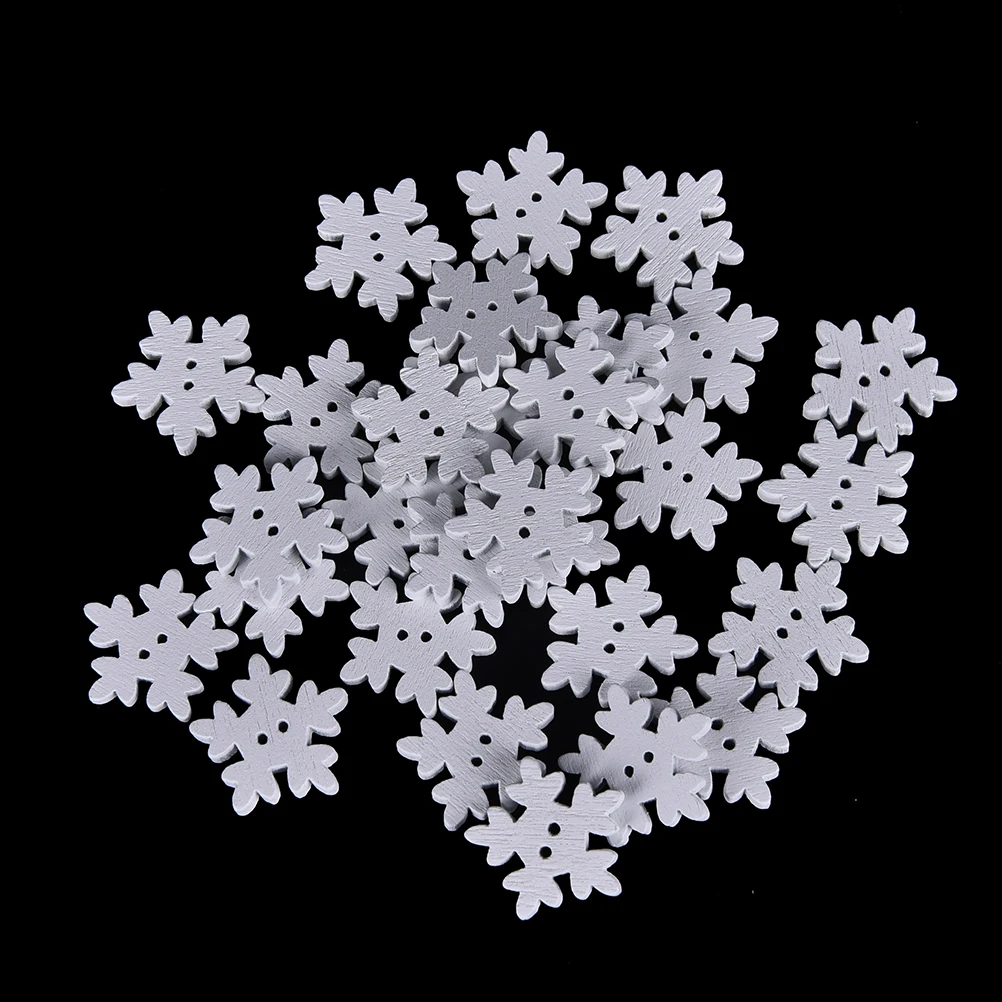 100PCS White Christmas Snowflake Wooden Buttons Fit Sewing and Scrapbook DIY Wedding Decoration
100PCS White Christmas Snowflake Wooden Buttons Fit Sewing and Scrapbook DIY Wedding Decoration