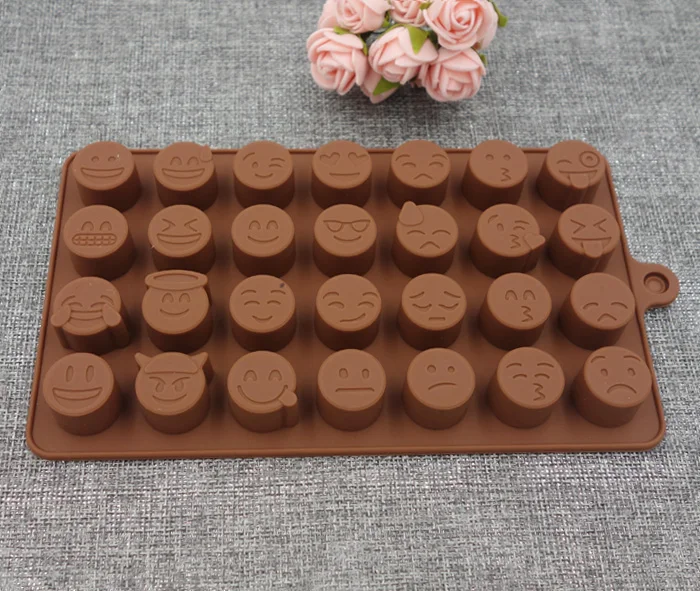 Wholesale 28-Cavity Silicone Emoticon Chocolate Mold Emoticon Candy Baking Mould Ice Mold Ice Cube Tray
Wholesale 28-Cavity Silicone Emoticon Chocolate Mold Emoticon Candy Baking Mould Ice Mold Ice Cube Tray