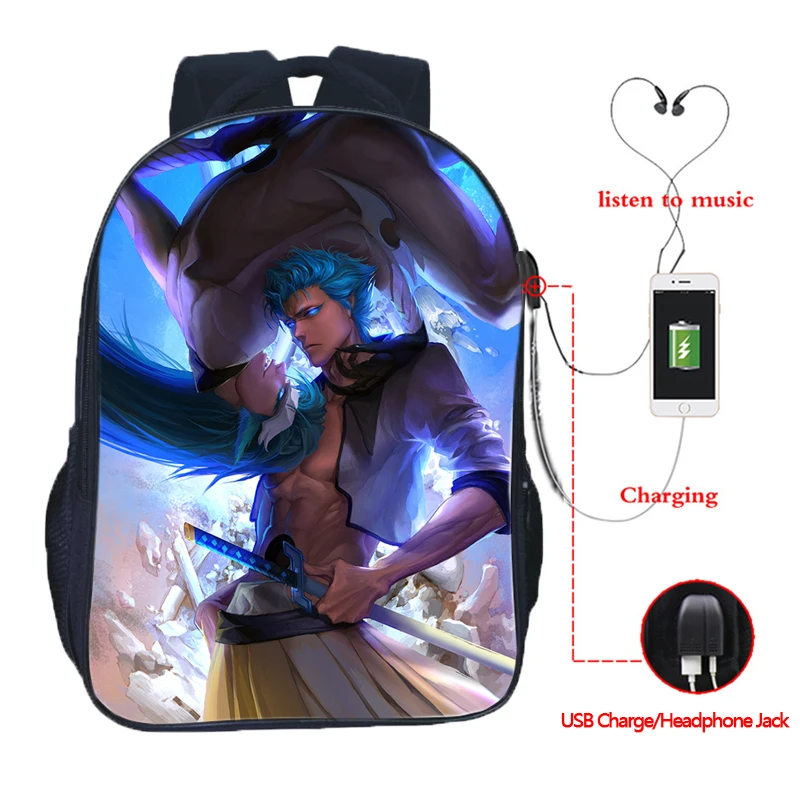 Beautiful BLEACH USB Charge Backpack Men Women Boys Girls Rucksack Fashion USB Charging Backpack USB Daily Backpack
Beautiful BLEACH USB Charge Backpack Men Women Boys Girls Rucksack Fashion USB Charging Backpack USB Daily Backpack