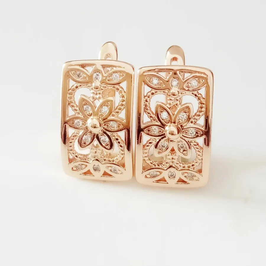 2019 Women Earring New Arrival Earring 585 Rose Gold Color Women Jewelry Luxury Gold Drop Earring Designs for Women
2019 Women Earring New Arrival Earring 585 Rose Gold Color Women Jewelry Luxury Gold Drop Earring Designs for Women