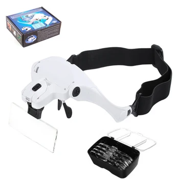 Headband Head-mounted Multiple Magnifying Power Face Beauty Tools Magnifying Glasses with LED Cold Light Lens Eyelash Extensions
Headband Head-mounted Multiple Magnifying Power Face Beauty Tools Magnifying Glasses with LED Cold Light Lens Eyelash Extensions