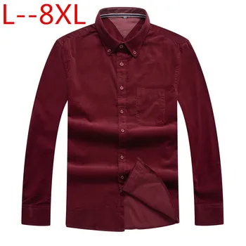 plus 10XL 8XL 6XL 5XL Mens Shirt Brand 2018 Male Long Sleeve Shirts Casual Deep red Color Slim Fit Solid Color Men Dress Shirts
plus 10XL 8XL 6XL 5XL Mens Shirt Brand 2018 Male Long Sleeve Shirts Casual Deep red Color Slim Fit Solid Color Men Dress Shirts