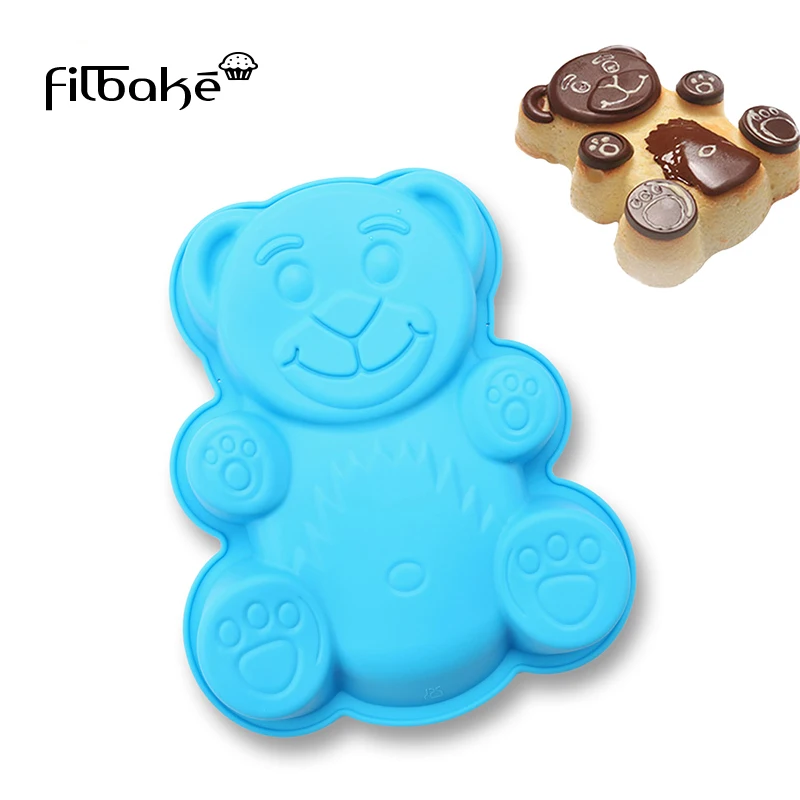 FILBAKE Large Bear Cake Baking Tray Silicone Cake Baking Tool Mold Baking Tray Oven Easy To Release Mold High Temperature
FILBAKE Large Bear Cake Baking Tray Silicone Cake Baking Tool Mold Baking Tray Oven Easy To Release Mold High Temperature