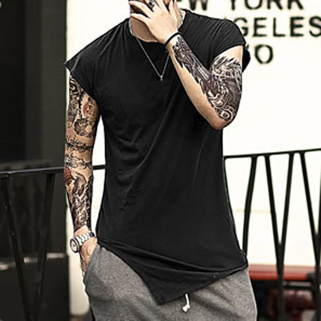 Men's Vest Shirt Summer Casual Fashion European Style Irregular Hem Sports Vest shirt homme Top Bodybuilding Tank Top camiseta
Men's Vest Shirt Summer Casual Fashion European Style Irregular Hem Sports Vest shirt homme Top Bodybuilding Tank Top camiseta