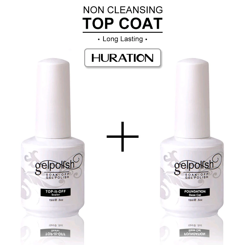 Huration New Base Top Coat Gel for Nails 15 Ml Primer Nail Polish with Gel Varnish LED UV Gel Lacquer for Gel Polish Nails Art
Huration New Base Top Coat Gel for Nails 15 Ml Primer Nail Polish with Gel Varnish LED UV Gel Lacquer for Gel Polish Nails Art