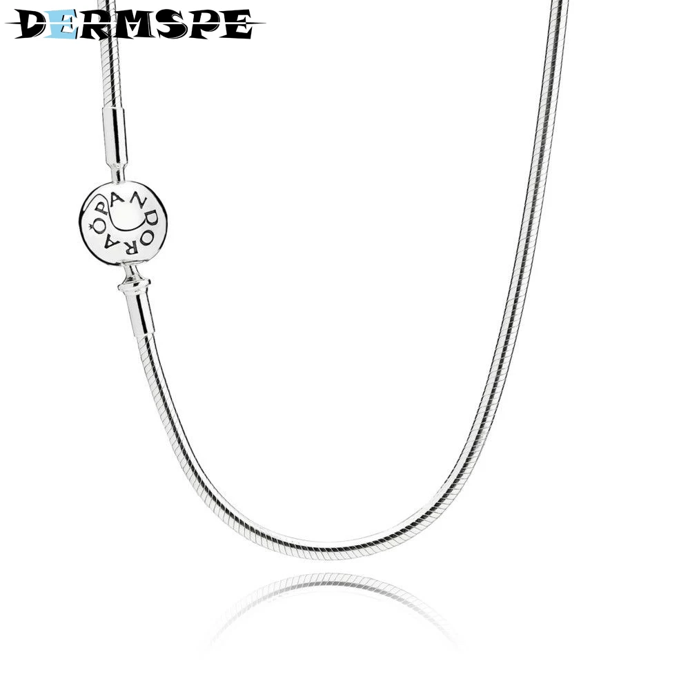DERMSPE 925 Sterling Silver ESSENCE SILVER NECKLACE Fit Charm Diy Original Woman Gift 596004 Merry Christmas Jewelry
DERMSPE 925 Sterling Silver ESSENCE SILVER NECKLACE Fit Charm Diy Original Woman Gift 596004 Merry Christmas Jewelry