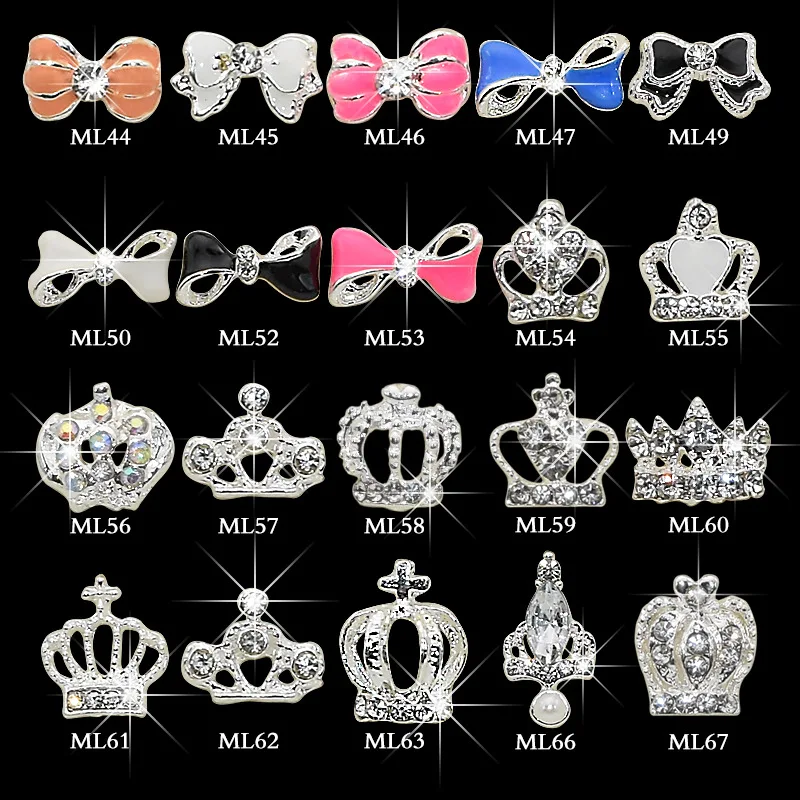 Newest 10pcs Crystal Colourful Nail Rhinestone Alloy Nail Art Decorations DIY Glitter 3D Pearl Nail Jewelry Pendant Bow
Newest 10pcs Crystal Colourful Nail Rhinestone Alloy Nail Art Decorations DIY Glitter 3D Pearl Nail Jewelry Pendant Bow