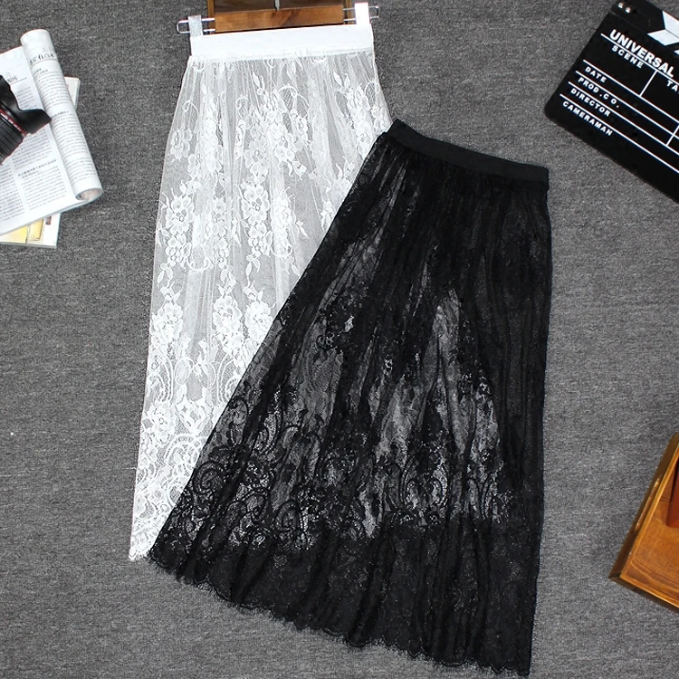 2019 summer women half slip satin trim maxi lace underskirt slip loose elastic waist underwear black petticoat femme skirt
2019 summer women half slip satin trim maxi lace underskirt slip loose elastic waist underwear black petticoat femme skirt