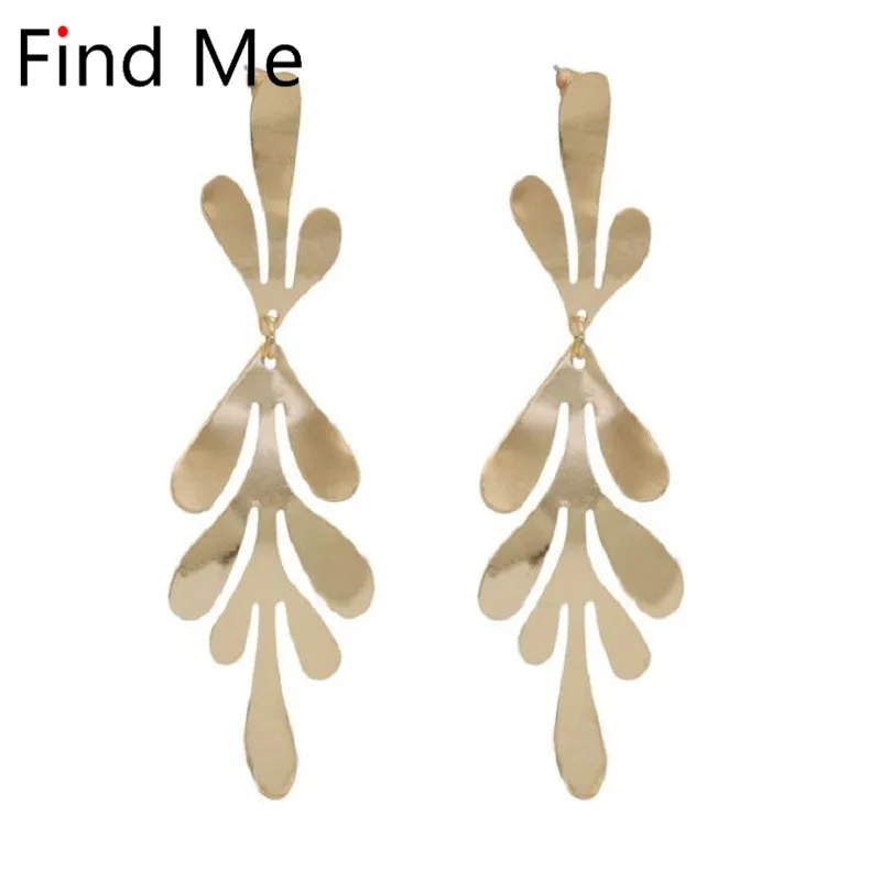 Find Me 2019 new fashion Luxury gold color Dangle earrings Vintage Leaves long tassels drop Earrings for women Jewelry wholesale
Find Me 2019 new fashion Luxury gold color Dangle earrings Vintage Leaves long tassels drop Earrings for women Jewelry wholesale