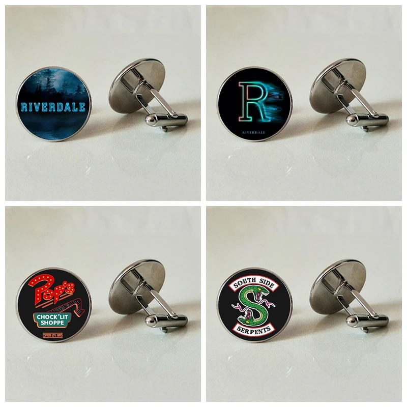 Glass Cufflinks RIVERDALE Business Shirt Handmade Personality Photo Archie Andrews | Украшения и аксессуары