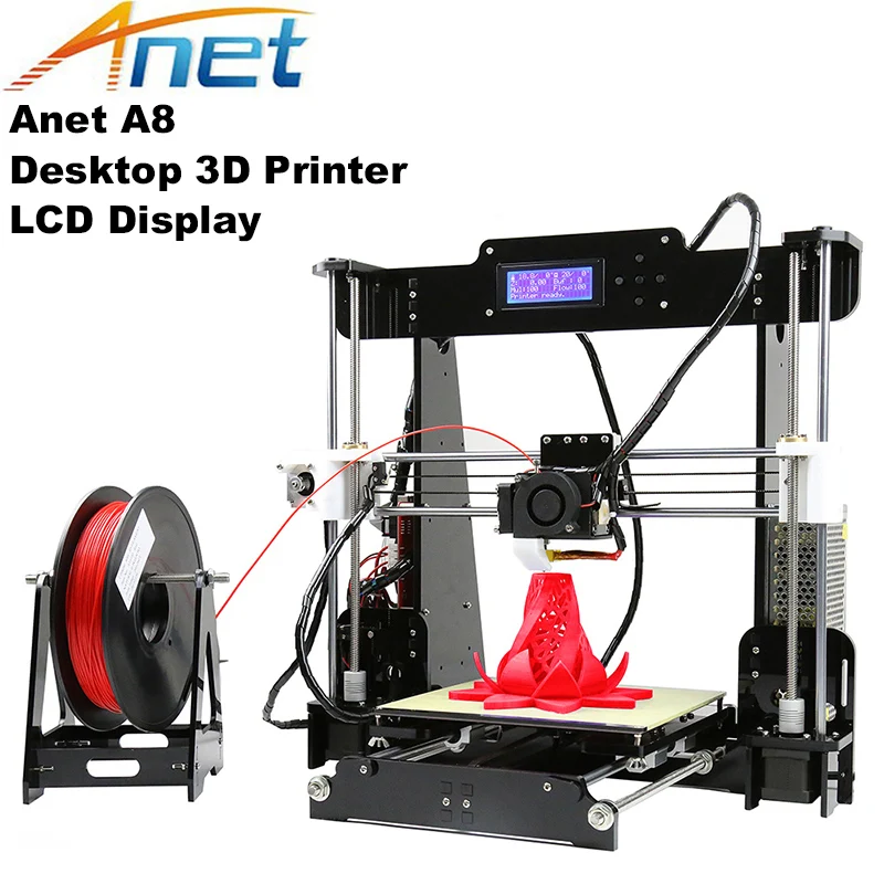 Anet A8 высокой точности Настольный 3D-принтеры 100 мм/сек. DIY 3d комплект для печати