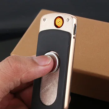 Fingertip Gyroscope Cigarette Lighter Ultrathin Creative USB Environmental Friendly USB Charging Lighter
Fingertip Gyroscope Cigarette Lighter Ultrathin Creative USB Environmental Friendly USB Charging Lighter