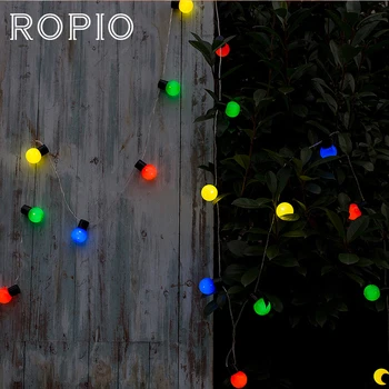 ROPIO 5M 20 LED Globe Festoon String Light Outdoor Waterproof LED Ball Fairy Lights Christmas Garland Wedding Party Garden Decor
ROPIO 5M 20 LED Globe Festoon String Light Outdoor Waterproof LED Ball Fairy Lights Christmas Garland Wedding Party Garden Decor