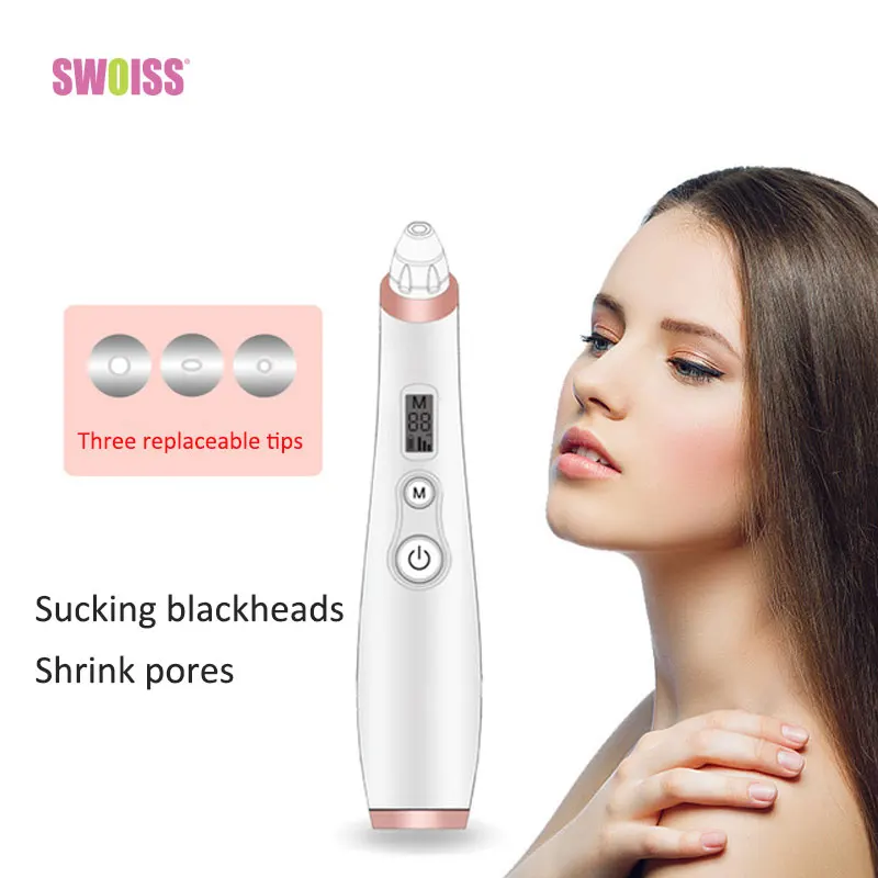 SWOISS Electric Blackhead Remover Pore Vacuum Household Skin Care Tools For Acne Extractor Facial Cleansing Beauty Equipment
SWOISS Electric Blackhead Remover Pore Vacuum Household Skin Care Tools For Acne Extractor Facial Cleansing Beauty Equipment