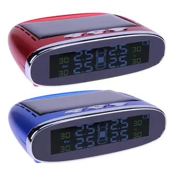 LCD USB Solar Power Car TPMS Real Time Tire Pressure Monitor System Mini Tyre Explosion Alarm Device w/ 4 Sensor Auto Accessory
LCD USB Solar Power Car TPMS Real Time Tire Pressure Monitor System Mini Tyre Explosion Alarm Device w/ 4 Sensor Auto Accessory