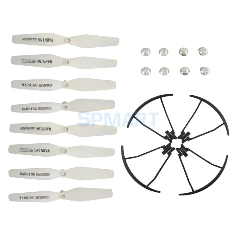 RC Four-Axis Airplane Spare Part Propeller+Bumper Guards Combo Set for VISUO XS809 XS809W XS809HW 8807 8807W