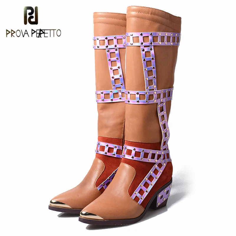 Prova perfetto Popular Winter Warm Neutral Woman Long Boots Cow Leather Casual Pointed Toe Hollow-out Cool Motorcycle Boots
Prova perfetto Popular Winter Warm Neutral Woman Long Boots Cow Leather Casual Pointed Toe Hollow-out Cool Motorcycle Boots