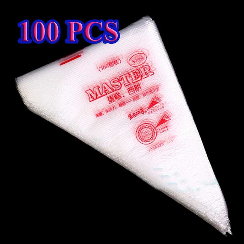 100Pcs/Set Disposable Confectionery Bags Icing Piping Cream Pastry Bag Cake Pastry Nozzle Cupcake Cake Decorating Tool Bakeware
100Pcs/Set Disposable Confectionery Bags Icing Piping Cream Pastry Bag Cake Pastry Nozzle Cupcake Cake Decorating Tool Bakeware
