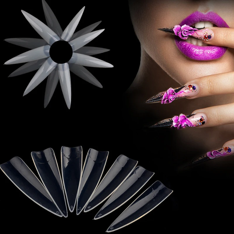 500pcs/pack Long Sharp Stiletto False Acrylic Nail Art Tips Artificial Half Cover Fake Nails 3 Options
500pcs/pack Long Sharp Stiletto False Acrylic Nail Art Tips Artificial Half Cover Fake Nails 3 Options