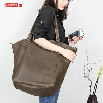 2019 new fashion women Shoulder bag large capacity handbag simple soft genuine leather shopping tote bag female big travel bags
2019 new fashion women Shoulder bag large capacity handbag simple soft genuine leather shopping tote bag female big travel bags