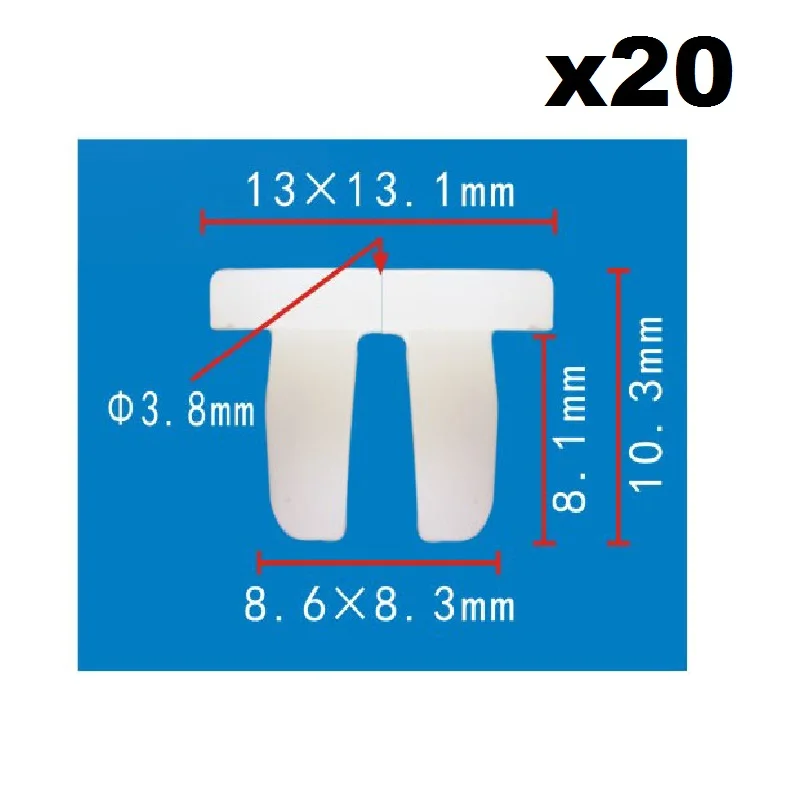 20x For Honda Lock Nut Square Interior Panel Rivet Auto Trim Clips / Nylon Retainer Clip / expansion nut
20x For Honda Lock Nut Square Interior Panel Rivet Auto Trim Clips / Nylon Retainer Clip / expansion nut
