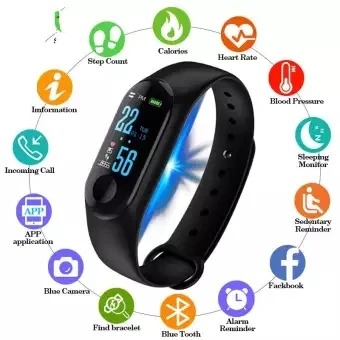 M3 plus Smart Band Watch Color Screen Wristband Heart Rate Activity Fitness tracker Smart Electronic Bracelet Men Women Sports
M3 plus Smart Band Watch Color Screen Wristband Heart Rate Activity Fitness tracker Smart Electronic Bracelet Men Women Sports