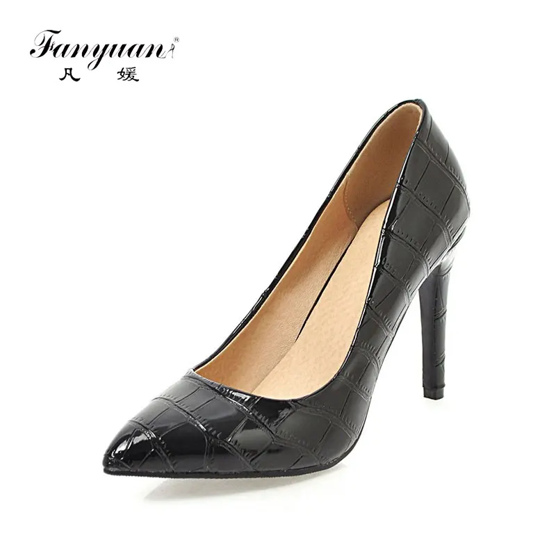 fanyuan Women's High Heels Pointed Toe Patent Party Wedding Office Shoes Woman White Pink Black Red Pumps Big Size 34-43
fanyuan Women's High Heels Pointed Toe Patent Party Wedding Office Shoes Woman White Pink Black Red Pumps Big Size 34-43