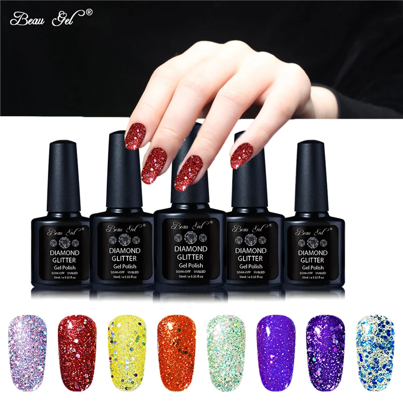 Beau Gel 10ML Diamond Nail Gel Glitter LED UV Gel Manicure Shiny Sequins Soak Off Gel Nail Polish Vernis Semi Permanent Gellak
Beau Gel 10ML Diamond Nail Gel Glitter LED UV Gel Manicure Shiny Sequins Soak Off Gel Nail Polish Vernis Semi Permanent Gellak