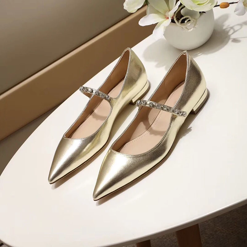 2019 New Women Summer Spring Gold And Silver Solid Flats Pointed Toe Mary Janes Slip On Dress Flats Woman Shoes Zapatos De Mujer
2019 New Women Summer Spring Gold And Silver Solid Flats Pointed Toe Mary Janes Slip On Dress Flats Woman Shoes Zapatos De Mujer