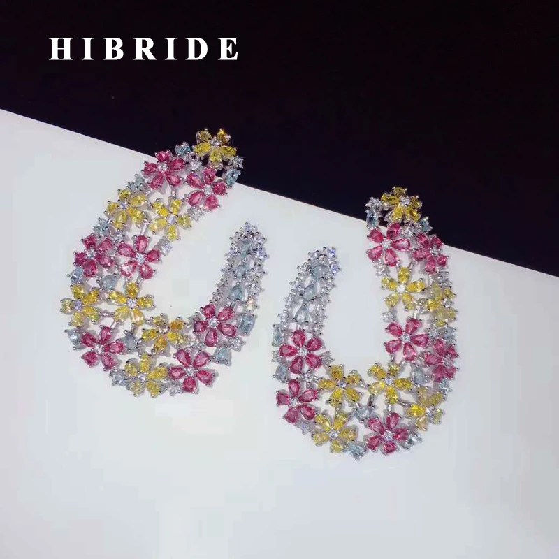 HIBRIDE элегантные женские серьги-гвоздики с красным цветком и кубическим цирконием Brincos золотого цвета, ювелирные изделия для невесты, свадеб...
HIBRIDE элегантные женские серьги-гвоздики с красным цветком и кубическим цирконием Brincos золотого цвета, ювелирные изделия для невесты, свадеб...