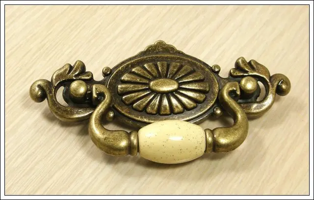 New Design Antique Ceramic Kitchen Cabinet And Drawer Pull(C.C.:57mm,Length:116mm)