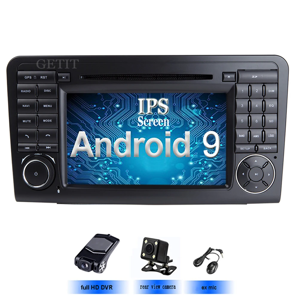Android 9 Car DVD Stereo Player for Mercedes/Benz GL ML CLASS W164 ML350 ML500 X164 GL320 with Wifi BT Radio GPS ISP Screen
Android 9 Car DVD Stereo Player for Mercedes/Benz GL ML CLASS W164 ML350 ML500 X164 GL320 with Wifi BT Radio GPS ISP Screen