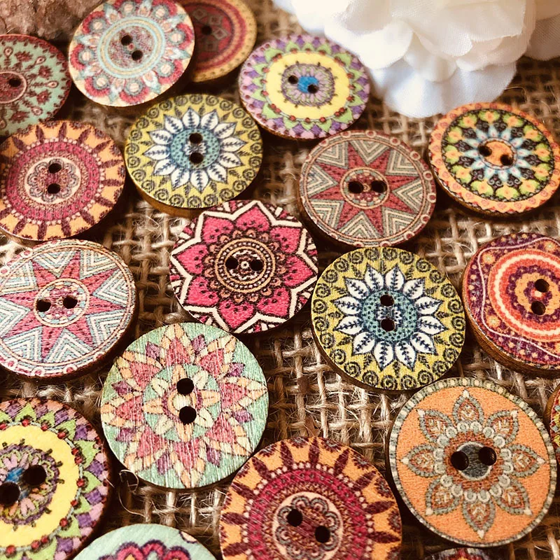 100pcs Flower Printed Round Wooden Button 2 Holes Wood Buttons 20mm DIY Crafts Sewing Accessories For Clothing Decoration
100pcs Flower Printed Round Wooden Button 2 Holes Wood Buttons 20mm DIY Crafts Sewing Accessories For Clothing Decoration