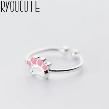 RYOUCUTE 100% Real 925 Sterling Silver Exaggerated Personality Cat Footprin Rings for Women Statement Adjustable Finger Ring
RYOUCUTE 100% Real 925 Sterling Silver Exaggerated Personality Cat Footprin Rings for Women Statement Adjustable Finger Ring