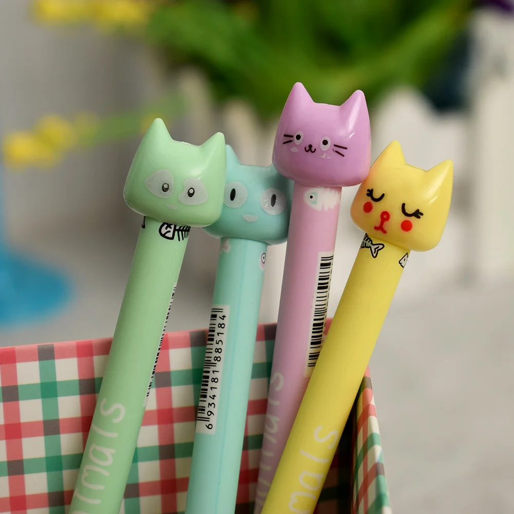 Kawaii Plastic Ink Creative Gel Pen Cartoon Cat Neutral Pens For 0.3mm School Writing Office Supplies Pen Cute Korean Stationery
Kawaii Plastic Ink Creative Gel Pen Cartoon Cat Neutral Pens For 0.3mm School Writing Office Supplies Pen Cute Korean Stationery