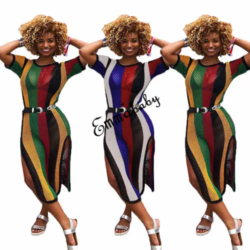 2018 New Hollow Mesh Dress Sexy Women Summer Mesh Dres Short Sleeve Lady Fashion Stripe Dress Clubwear Party Long Maxi Dresses
2018 New Hollow Mesh Dress Sexy Women Summer Mesh Dres Short Sleeve Lady Fashion Stripe Dress Clubwear Party Long Maxi Dresses