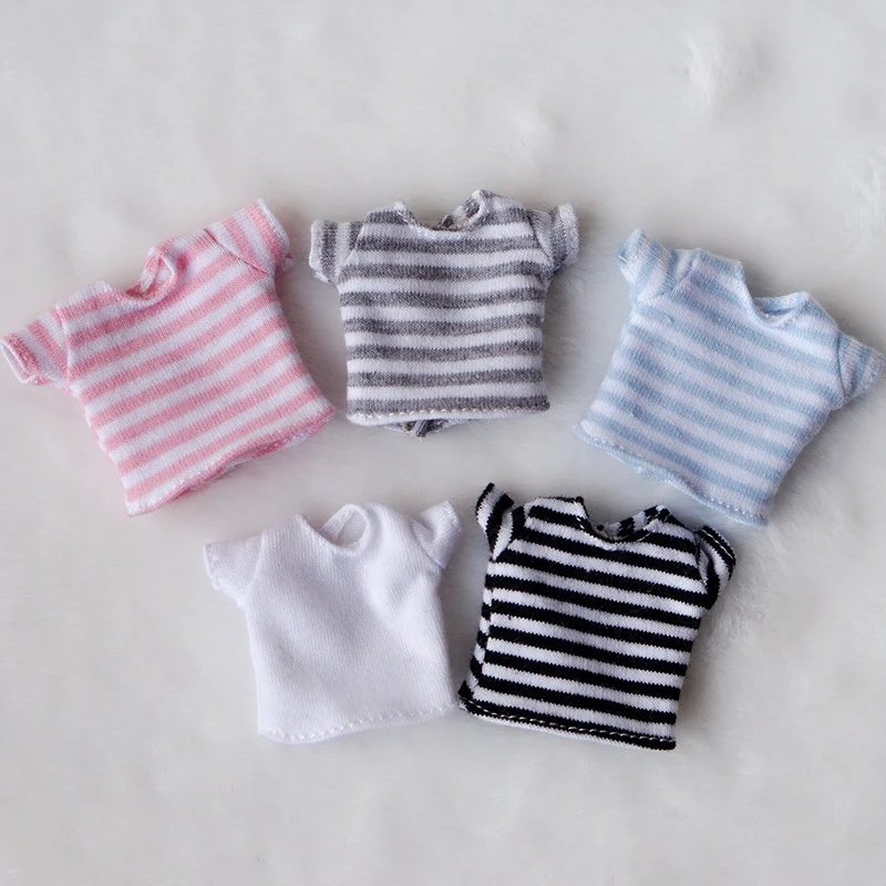Fashion Cute Obitsu11 Doll Stripe T-shirt for OB11 Shirt 1/12 Bjd Doll Clothes Accessories
Fashion Cute Obitsu11 Doll Stripe T-shirt for OB11 Shirt 1/12 Bjd Doll Clothes Accessories