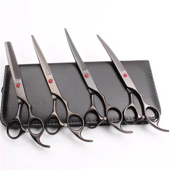 4Pcs Suit 7'' 19.5cm JP Steel Professional Pets Hair Grooming Scissors Cutting + Thinning Scissors +UP&Down Curved Shears C3003
4Pcs Suit 7'' 19.5cm JP Steel Professional Pets Hair Grooming Scissors Cutting + Thinning Scissors +UP&Down Curved Shears C3003