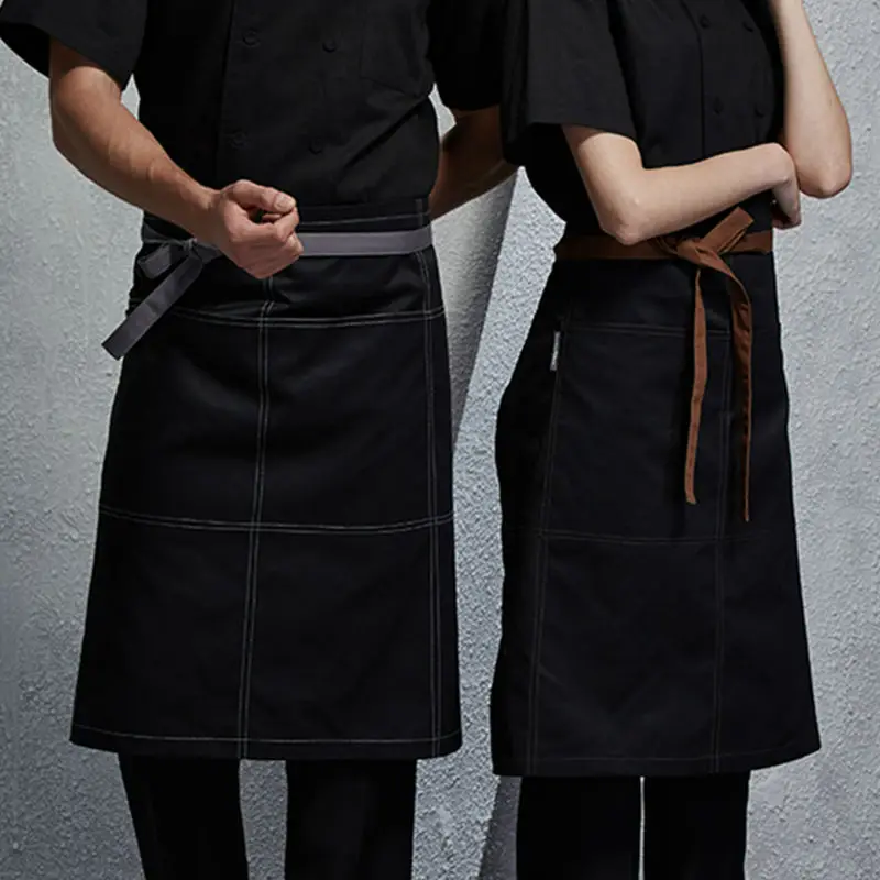 Black Waist Apron with Pockets Barista Cafe Chef Bartender Baker Breathable Catering Uniform Waiter Waitress Work Wear B58
Black Waist Apron with Pockets Barista Cafe Chef Bartender Baker Breathable Catering Uniform Waiter Waitress Work Wear B58