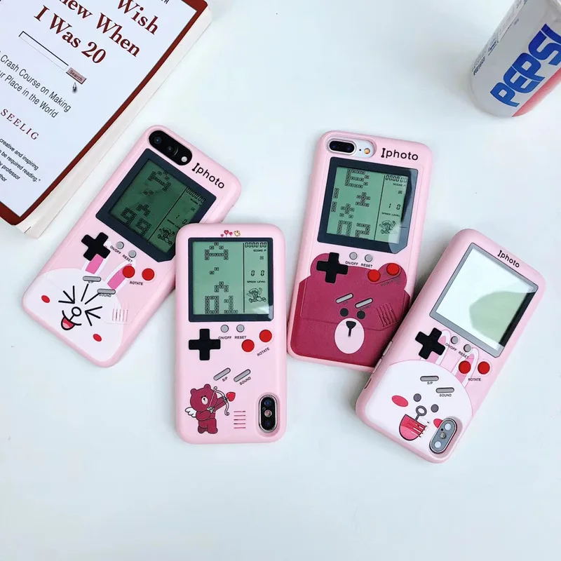 Gameboy Tetris Phone Cases for iPhone 7 8 Plus Soft TPU Retro Tetris Game Console Protective Cover For Iphone X 6 6S plus case
Gameboy Tetris Phone Cases for iPhone 7 8 Plus Soft TPU Retro Tetris Game Console Protective Cover For Iphone X 6 6S plus case