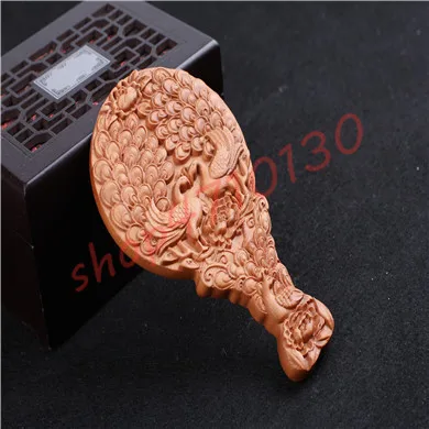Natural Peach wood, Solid Wood Carving Ancient Wind Mirror Comb, Exquisite Handicraft Jewelry
Natural Peach wood, Solid Wood Carving Ancient Wind Mirror Comb, Exquisite Handicraft Jewelry