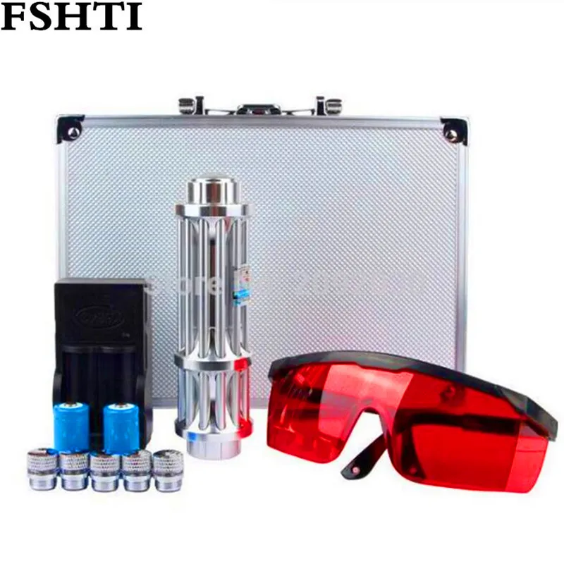 High quality Power Military blue Laser Pointer 10000mw 10w High Power 532nm,Charger+Aluminum alloy Box+2*18340 battery
High quality Power Military blue Laser Pointer 10000mw 10w High Power 532nm,Charger+Aluminum alloy Box+2*18340 battery