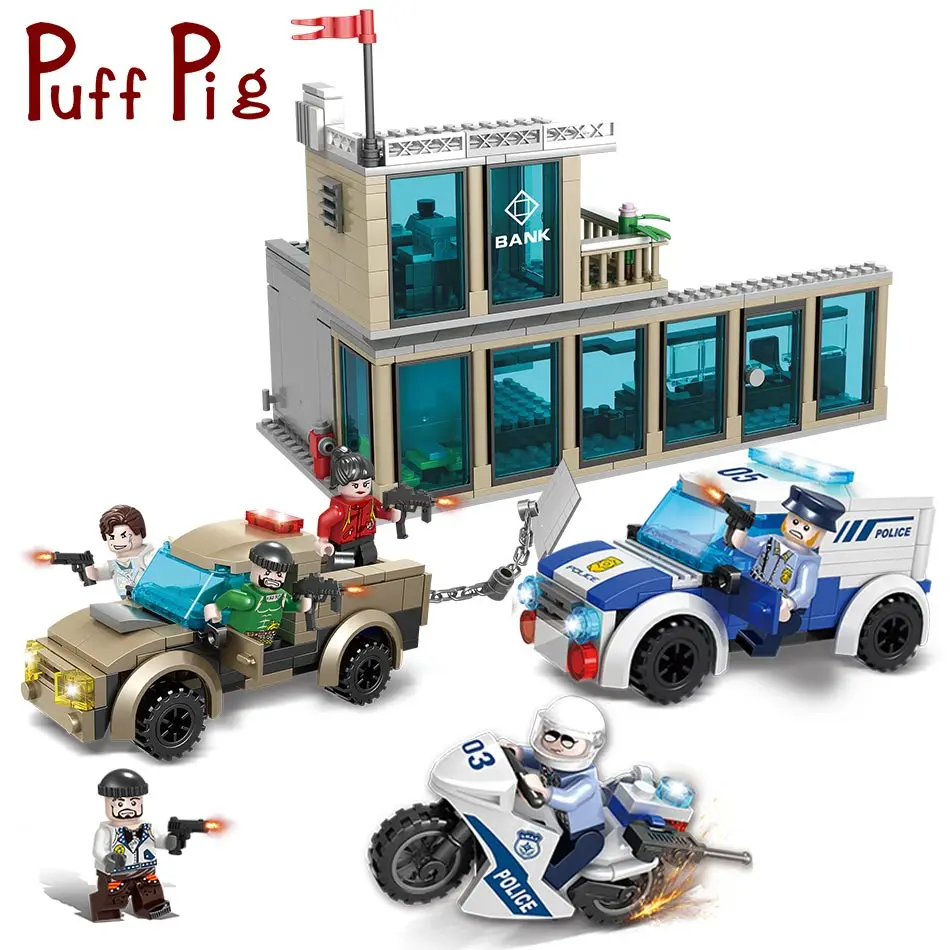 Puff Pig 627PCS Models & Building Toy Robber legorreta City Police Swat Station Toy Building Bricks Kids Toys Educational DIY
Puff Pig 627PCS Models & Building Toy Robber legorreta City Police Swat Station Toy Building Bricks Kids Toys Educational DIY